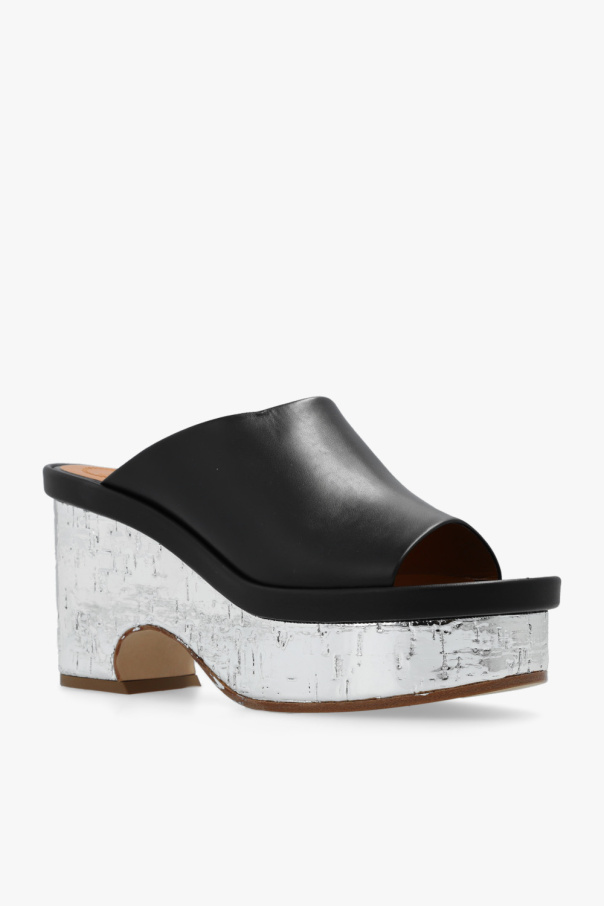 Black 'Oli' platform mules Chloé - SchaferandweinerShops